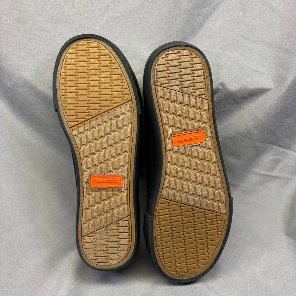Lugz Mens Black Canvas Low Top Sneakers Lace Up Casual Shoes Size 8